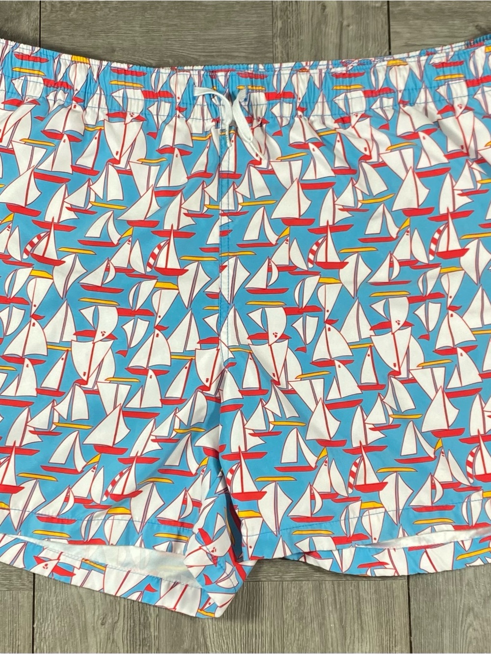 Chubbies Men's Swim Trunks Shorts - Sailboats Drawstring Pockets XXL 5.5" Inseam